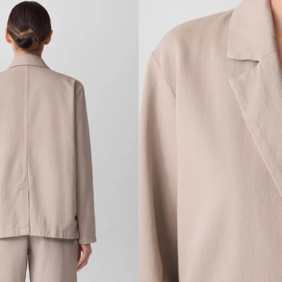 $218 NEW Eileen Fisher Organic Cotton Garment-Dyed Utility Blazer jacket XXS - Picture 4 of 10
